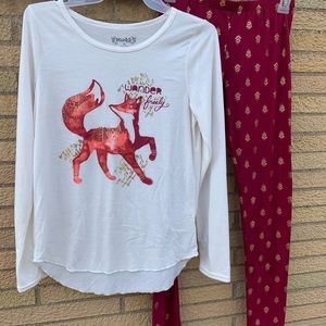 Mudd girls fall fox “Wander Freely” outfit set Sz 14